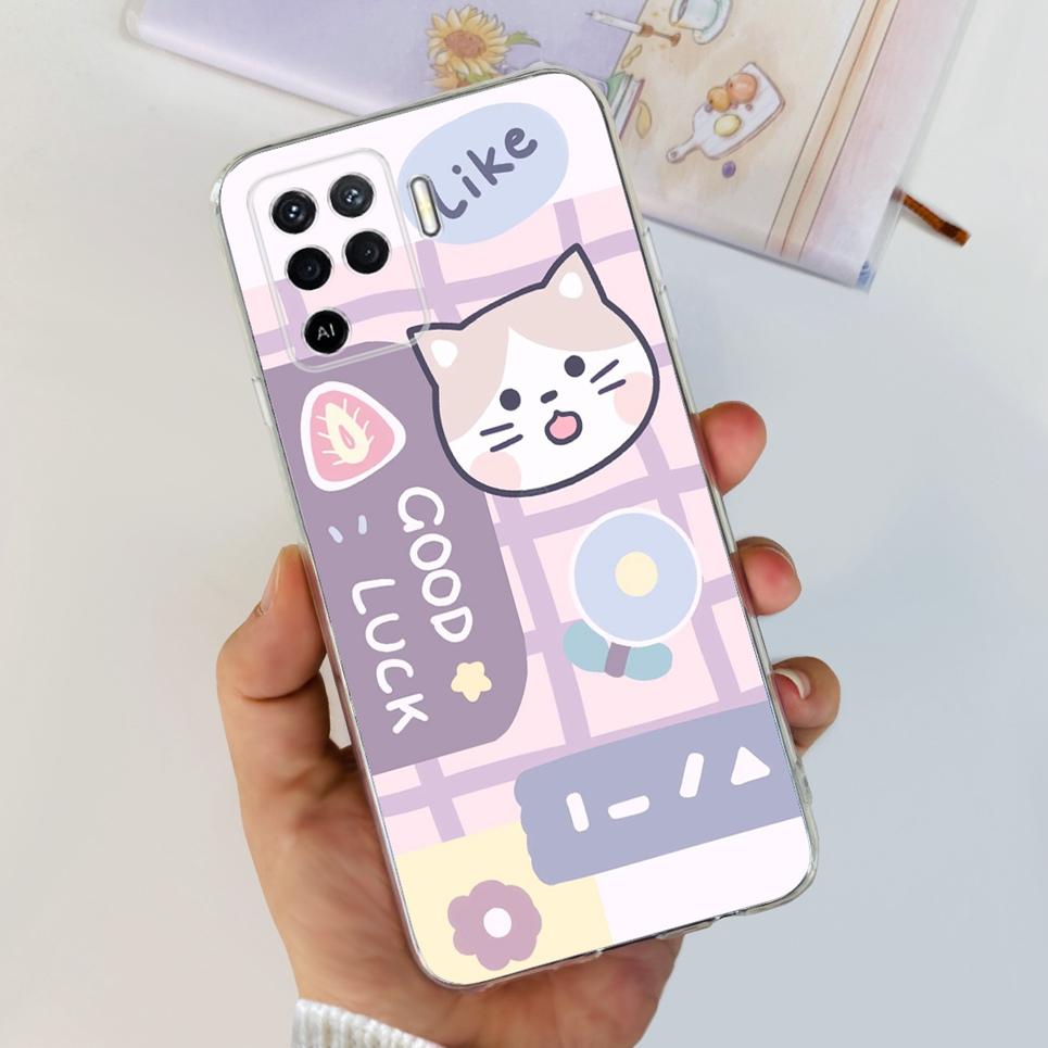 Мультяшный Крутой Стиль Чехол Capa Для Reno5 Lite 5 F Прозрачный Чехол С Рисунком Мягкий Тонкий Силиконовый Funda Для Oppo Reno 5Lite 5F