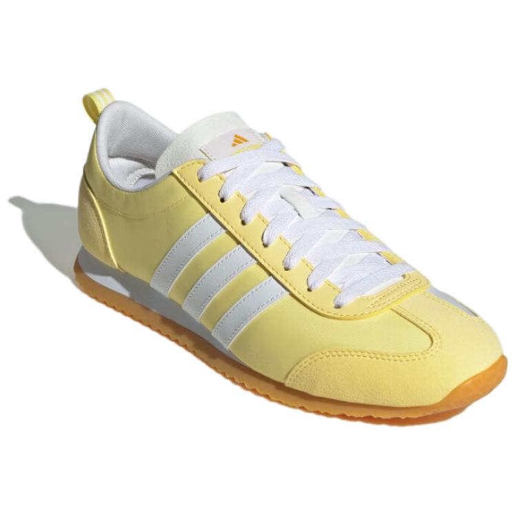 adidas Vs Jog 2.0 Модные спортивные прочные низкие повседневные кроссовки унисекс желтые JR4651