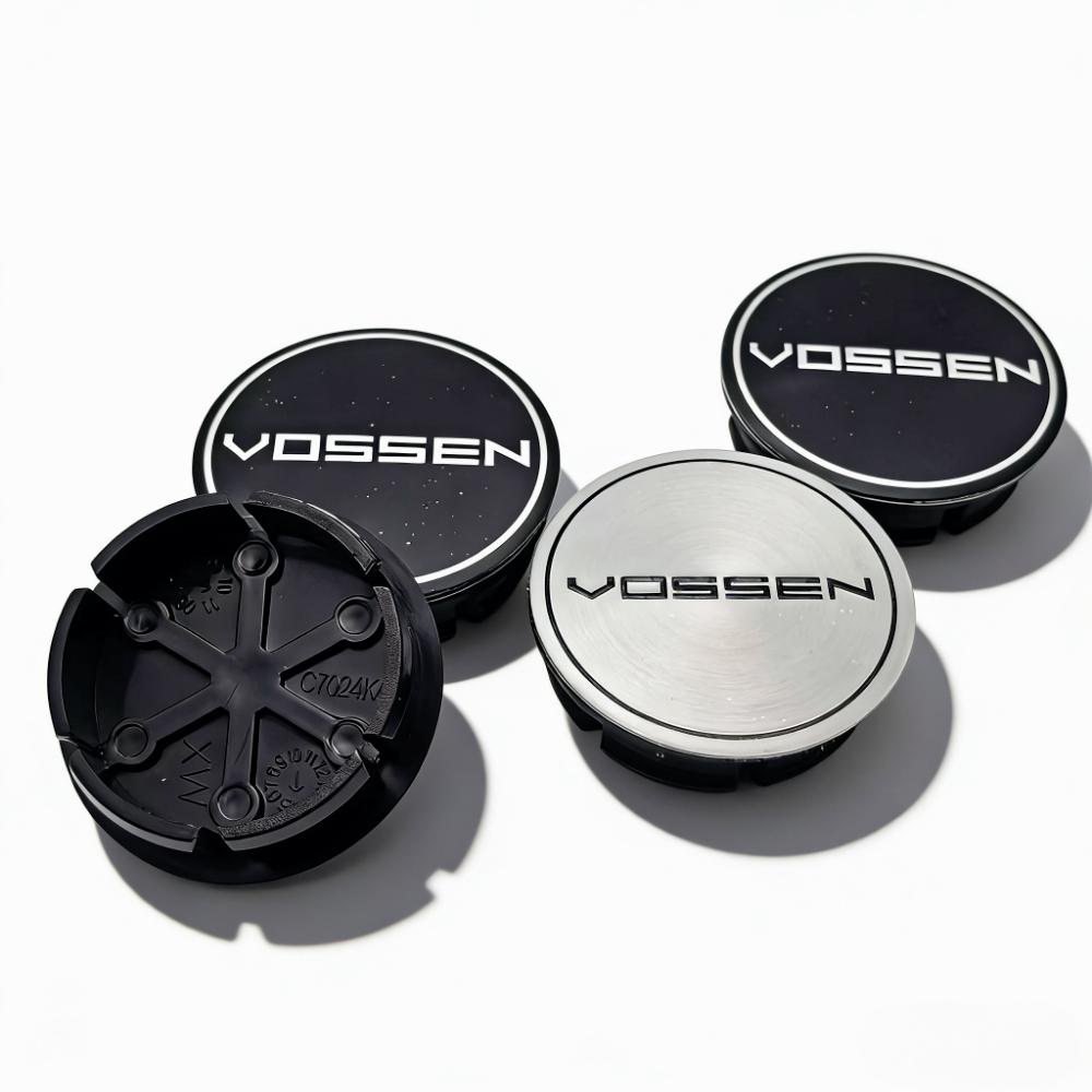 4pcs VOSSEN Logo Emblem Badge Car Wheel Center Caps 48MM 42MM Wheels Hub Cap Rim Hubcaps Cover Replace Car Accessories for Fait