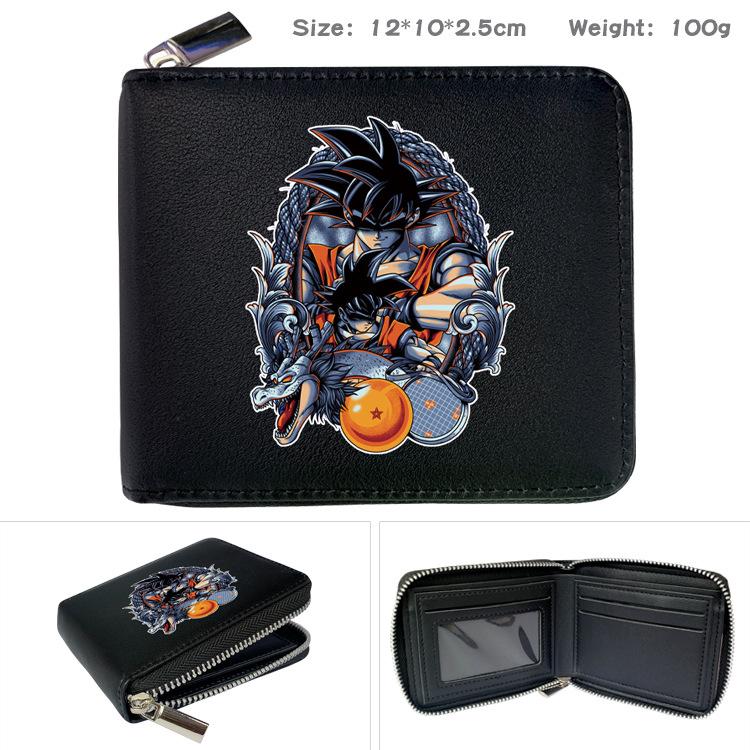 Мультяшный Аниме Dragon Ball Goku Vegeta Портативный Складной Кошелек Короткий Кошелек для Мелочи