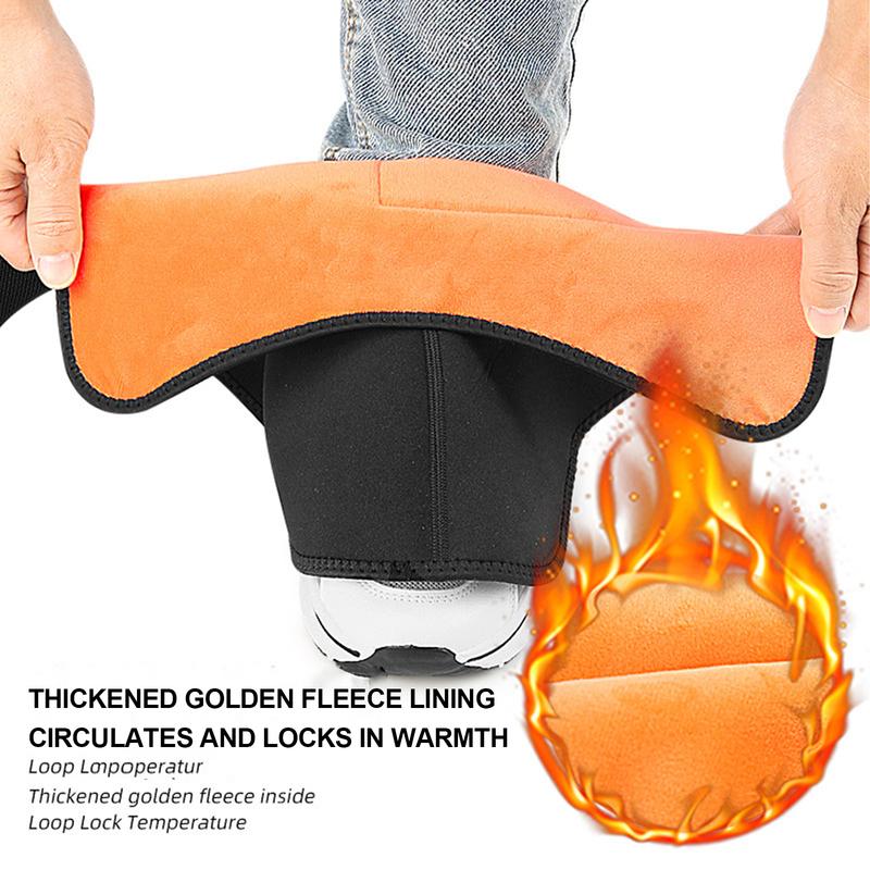 Windproof Ankle Protector for Motorcycle Riding Warm Bike Riding Foot Cover Cold-proof Fleece Ankle Protective Winter Equipment