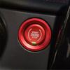 For Chevrolet Trax 2024 2025 Red Aluminum Engine Switch Button Covers