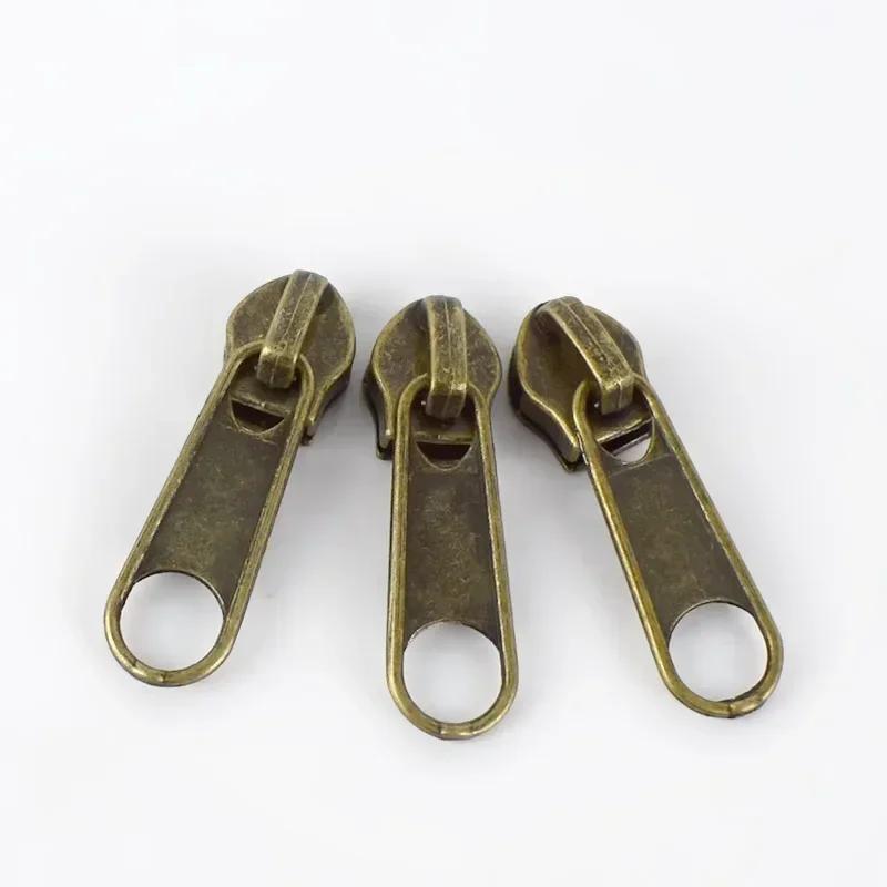 Meetee 5/10/20 шт. 5# Бегунок для молнии для нейлоновых молний Пластиковые спиральные молнии Головки бегунка Ремонтные наборы DIY Швейные аксессуары для одежды