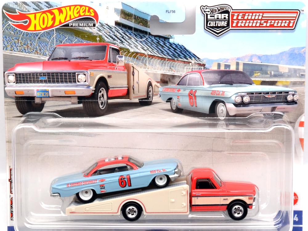 Mattel Hot Wheels Scale Team Transport U Case Impala Chevy Lamp 164 "Грузовик '61 и '72" [Товар]