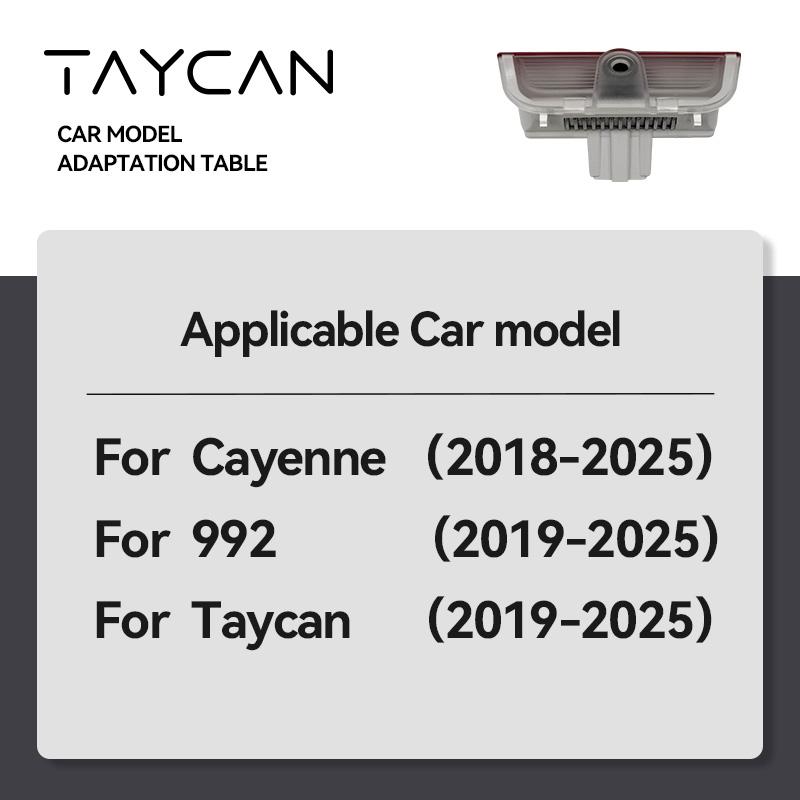 AABKO1 2 шт. Подсветка дверей автомобиля Для PORSCHE NEW Cayenne Taycan 992 GTS S HD Светодиодная лампа Модификация Лазерный Декор Проектор Никогда не выцветает