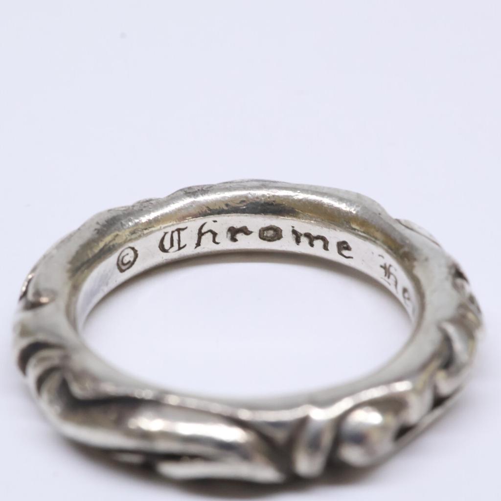 CHROME HEARTS Кольцо-лента свитком 925 1994 серебро б/у