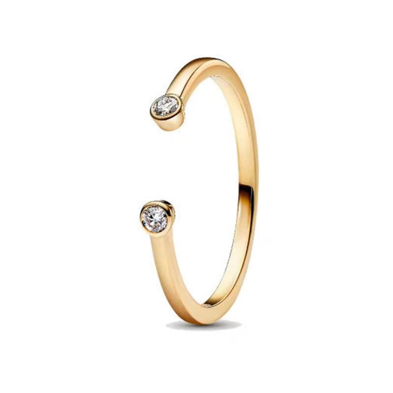 S925 Silver Pink Flower Bee and Bow Women's Ring Fashionable and Versatile Gift for Friends 2026