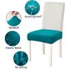 Waterproof Dining Chair Cover Easy Fitted Stretch Jacquard Bar Stools Seat Cover