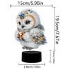 Cute Animal DIY Diamonds Painting Table Lamp Diamond Art Craft Light Ornaments LED Diamond Embroidery Night Lamp Home Decoration