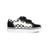Vans Old Skool V Toddler Primary Check Baby Sneakers Black White VN0A38JNP0S