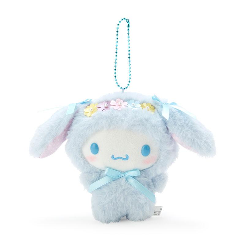 Sanrio Собака с большими ушами, собака цвета корицы, форма ушей кролика, брелок для комфорта, синий, кукла, плюшевый подвеска, высота 14 см, версия для материкового Китая N-2203-857602
