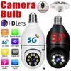 Wifi Bulb Camera 1080P 360° Rotate Auto Tracking Panoramic Night Vision Wireless IP Camera Remote Viewing Home Security Surveillanc