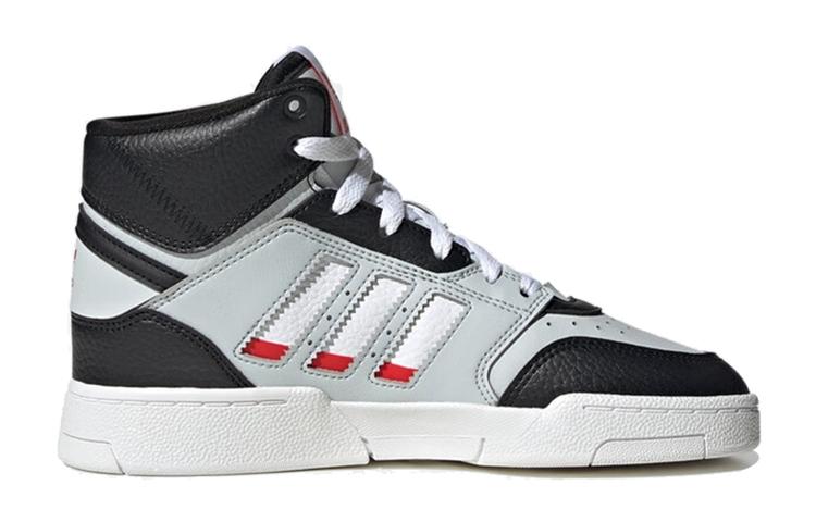 adidas Оригинальные Высокие Кеды для Скейтбординга Оригиналы Drop Step Устойчивые к Истиранию Детские Серый Черный HP7799