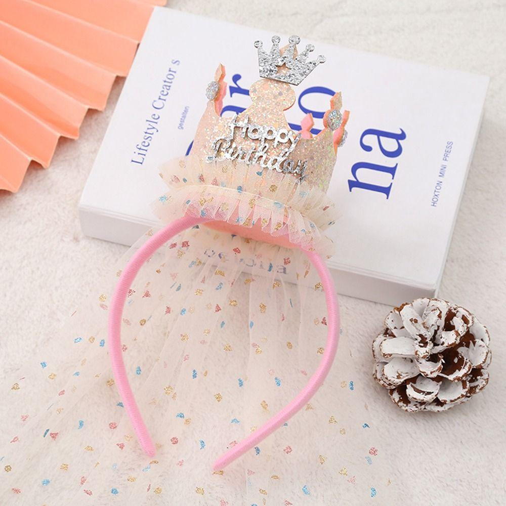 Headwear Sequin For Kids Korean Style Headband Hair Accessories Girls Hair Hoop Birthday Hairband