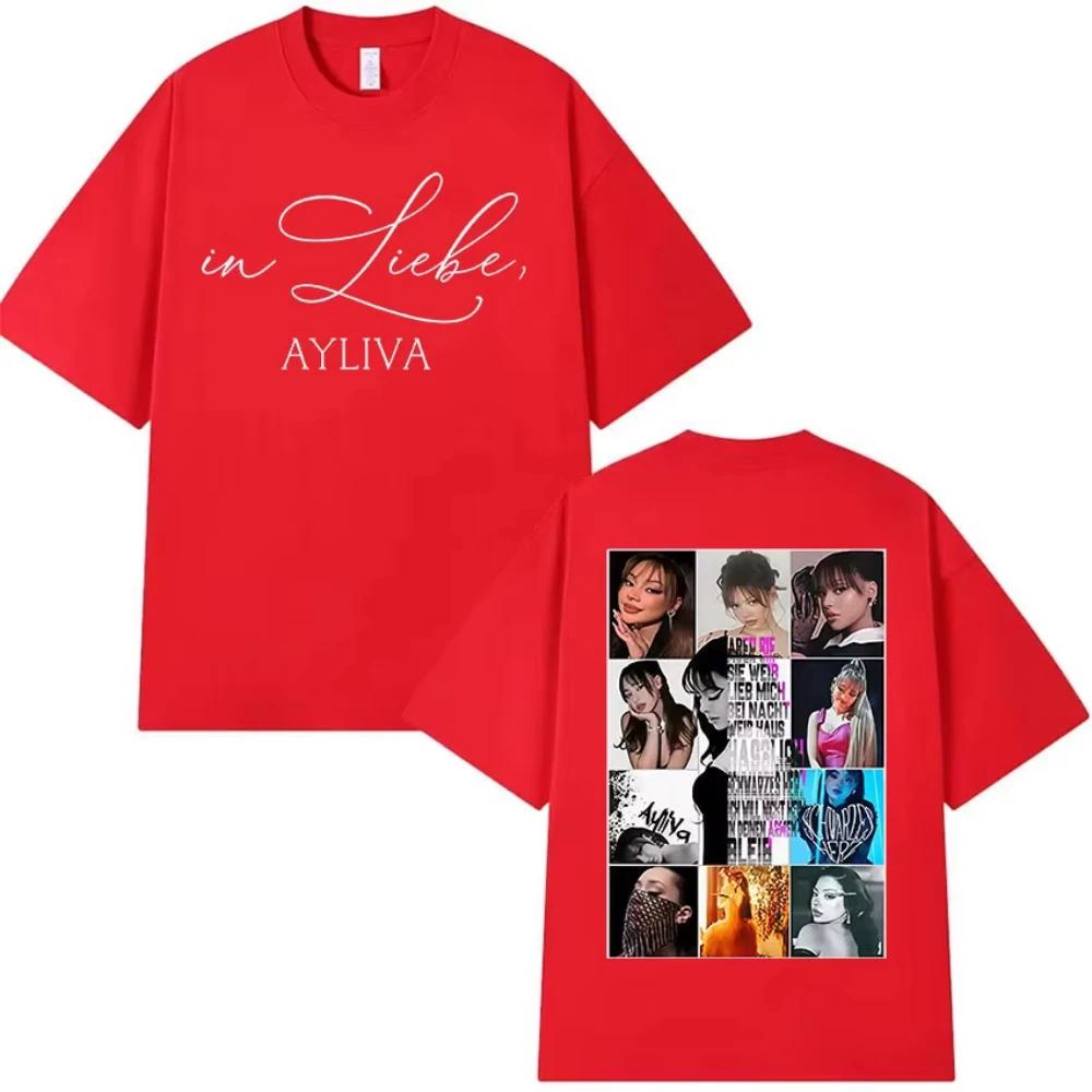 Графическая футболка унисекс Ayliva Album Tour 2026 Женская винтажная мода Хлопковые футболки Летняя повседневная одежда Футболка
