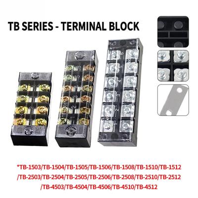 Двухрядный барьерный винтовой клеммный блок, проводной барьер Td-1520 Tb-1512, клемма 15A 25A 45A, сильноточное полное медное гнездо клеммы