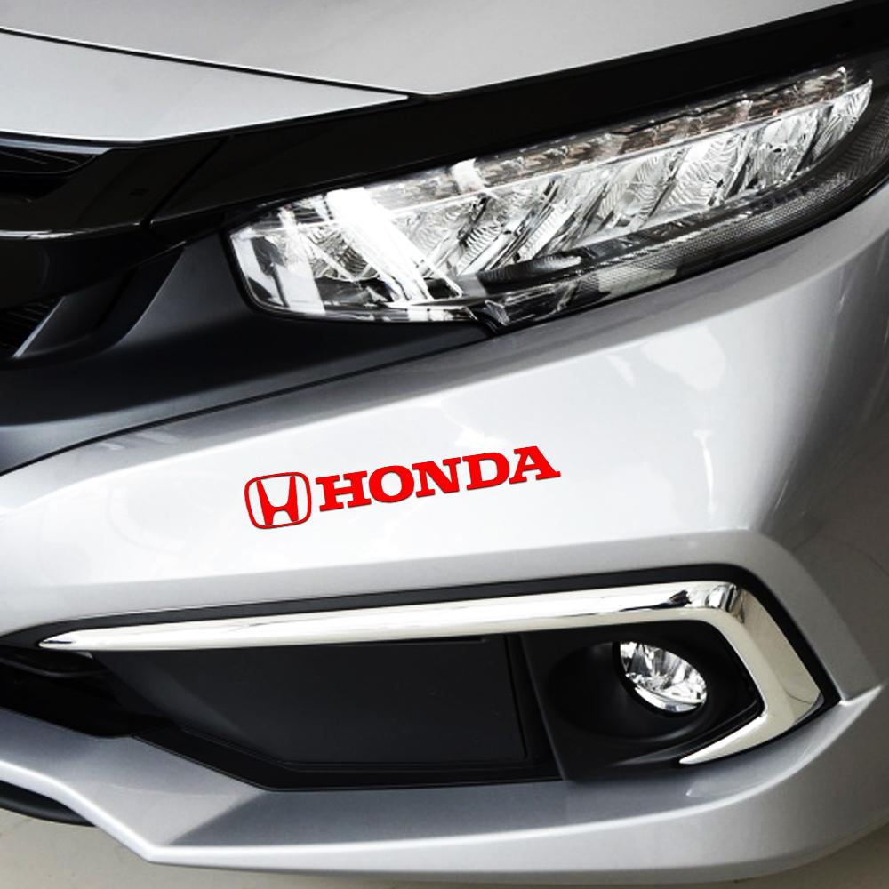 nlcp2 4pcs Car Emblem Stickers Door Handle Mirrors Wiper Decoration Accessories For Honda Civic Varadero Xl1000 Xadv 750 Vt600 Forza