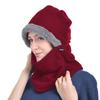 Outdoor Warm Cycling Cold-proof Scarf Integrated Fleece Cap Thickened Winter Hat Men's Winter Women's Pullover Hat
