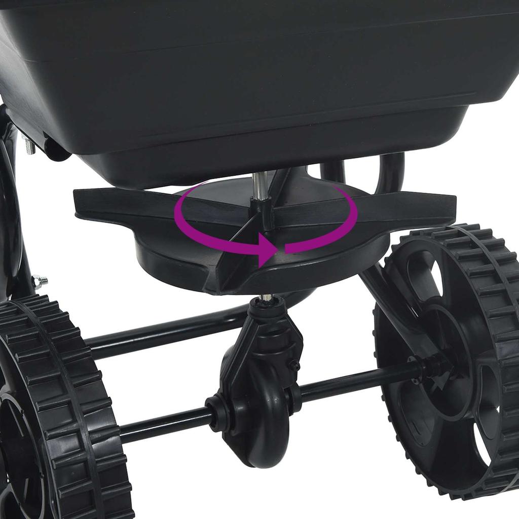 Spreader Black 82 x 46 x 75 cm PVC and Steel
