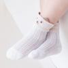 Летние детские носки для девочек и мальчиков, сетчатые тонкие детские носки с милым рисунком, мягкие и удобные носки для новорожденных 0-5 лет