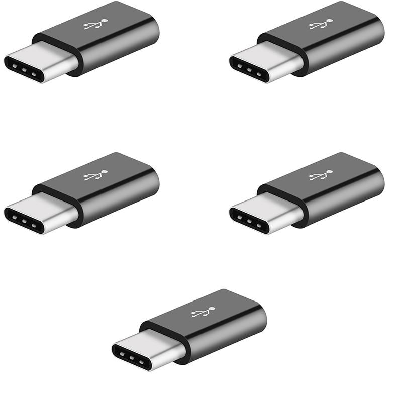 Разъем Micro USB Адаптер Micro USB - USB C для Huawei Xiaomi Redmi Samsung Адаптер USB Type C Телефонный адаптер
