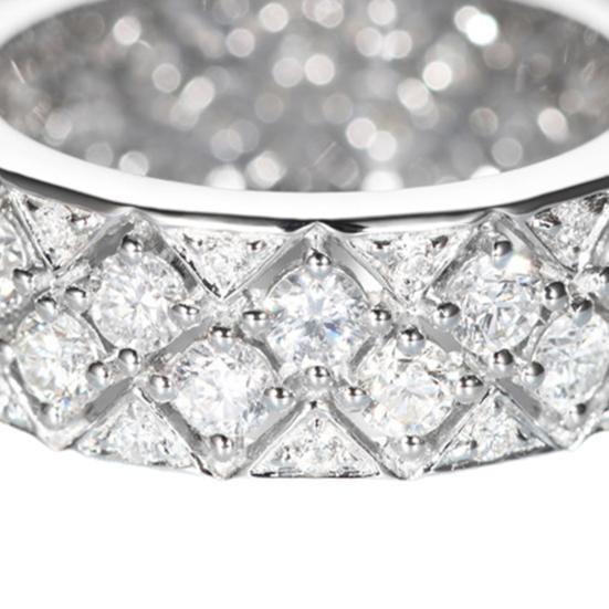 Женское кольцо разных размеров, блестящее инкрустированное кольцо на палец из искусственного кристалла