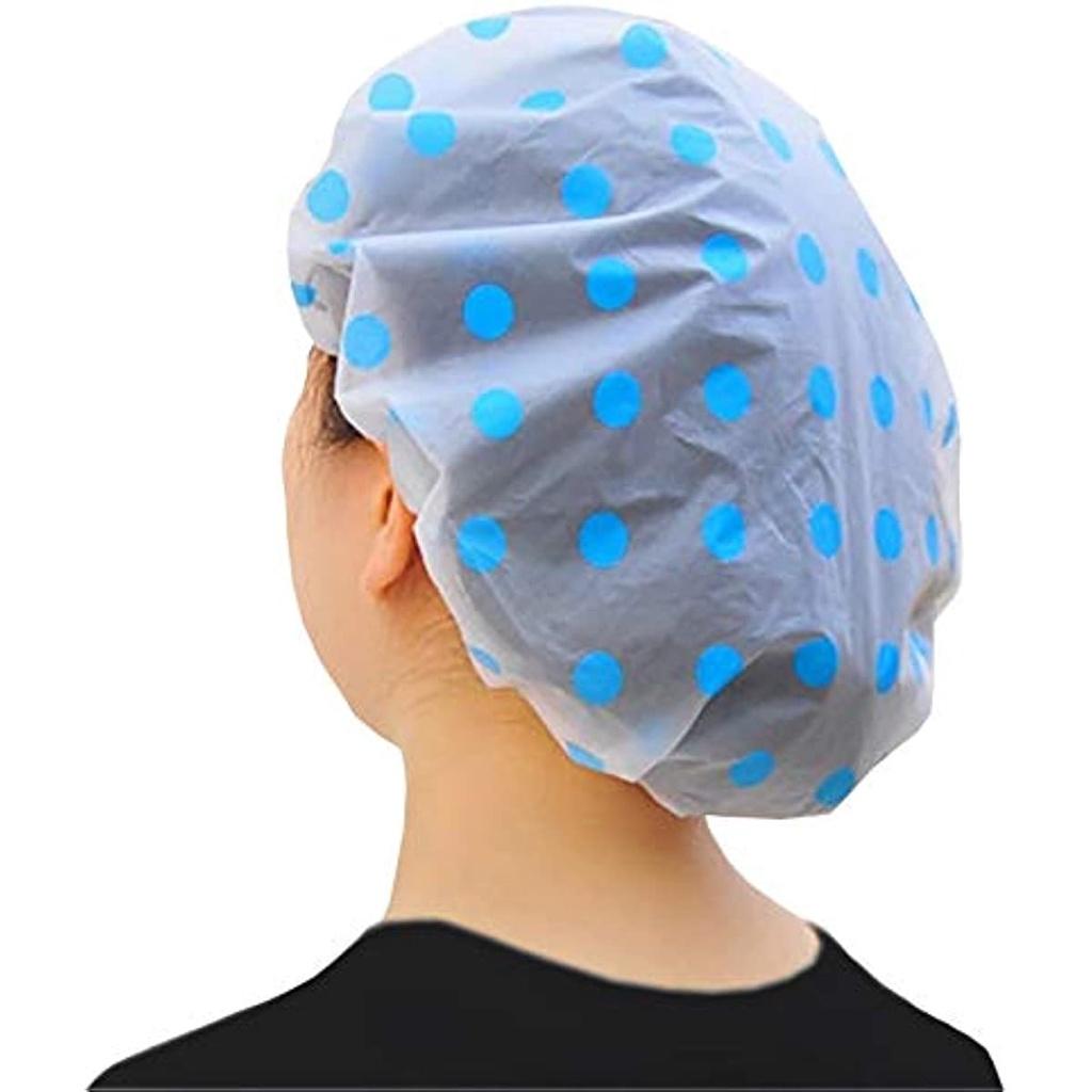 4 шт. многоразовая шапочка для душа, водонепроницаемая эластичная шапочка для ванны, большие шапочки для душа, защита волос для женщин, душ, спа-салон, ванная комната, домашнее использование