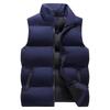 Men’s Winter Warm Vest: Thick Cotton Stand Collar Waistcoat (Sizes M-5XL)
