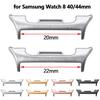 2pcs 20mm 22mm Stainless Steel Connector for Samsung Galaxy Watch 8 40mm 44mm Classic Replacement Metal Adapter Watch Accessorie