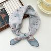 Cotton And Linen Small Square Scarf Silk Scarf Women'S Spring And Autumn New Style Artistic And Versatile Fashionable Temperament Headband Scarf