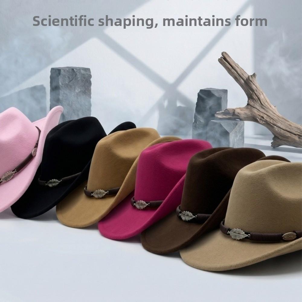 Decorative Hatband Felt Fedora Hat Felt Equestrian Hat New Wide Brim Hat Equestrian Riding