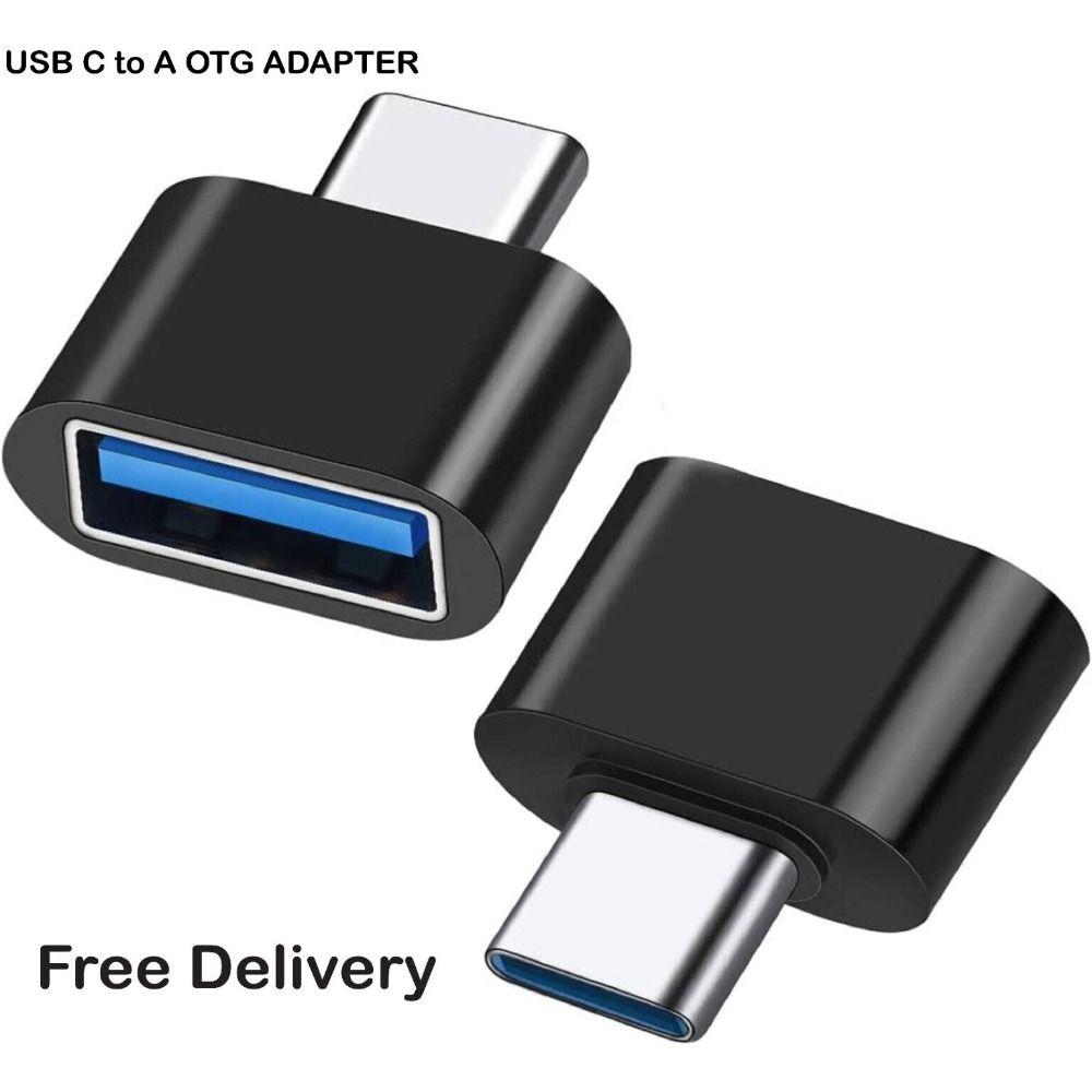 Aluminium Type C To USB Adapter Black USB Type C Adapter USB-C Male OTG Converter for Type-C Port