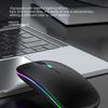 Перезаряжаемая беспроводная мышь Bluetooth с частотой 2,4 ГГц, USB RGB, 1600 точек на дюйм, мышь для компьютера, ноутбука, планшета, Macbook, игровая мышь, геймер