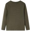Детская футболка с длинным рукавом цвета хаки 92/104/116/128/140