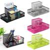 Organiser Stationary Card Tidy Storage Box File Storage Rack Black Mesh Pen Holder Metal Pen Holder
