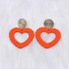 1 пара полых висячих сережек с сердечками для женщин и девочек, модные акриловые серьги-гвоздики ярких цветов, легкие ювелирные изделия в виде висячих ушек в виде сердечек