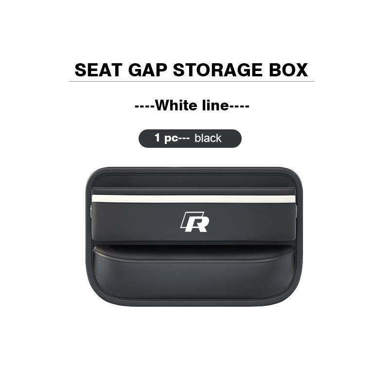 For Volkswagen VW Leather Car Seat Gap Organizer Vehicle Seat Crevice Storage Box Golf 4 5 6 7 Polo Jetta Sagitar Magotan Passat zg8