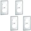 4Pcs Electrical Outlet Cover Plates Switches Outlet Covers Receptacle Outlet Faceplate Electric Socket Plug Covers