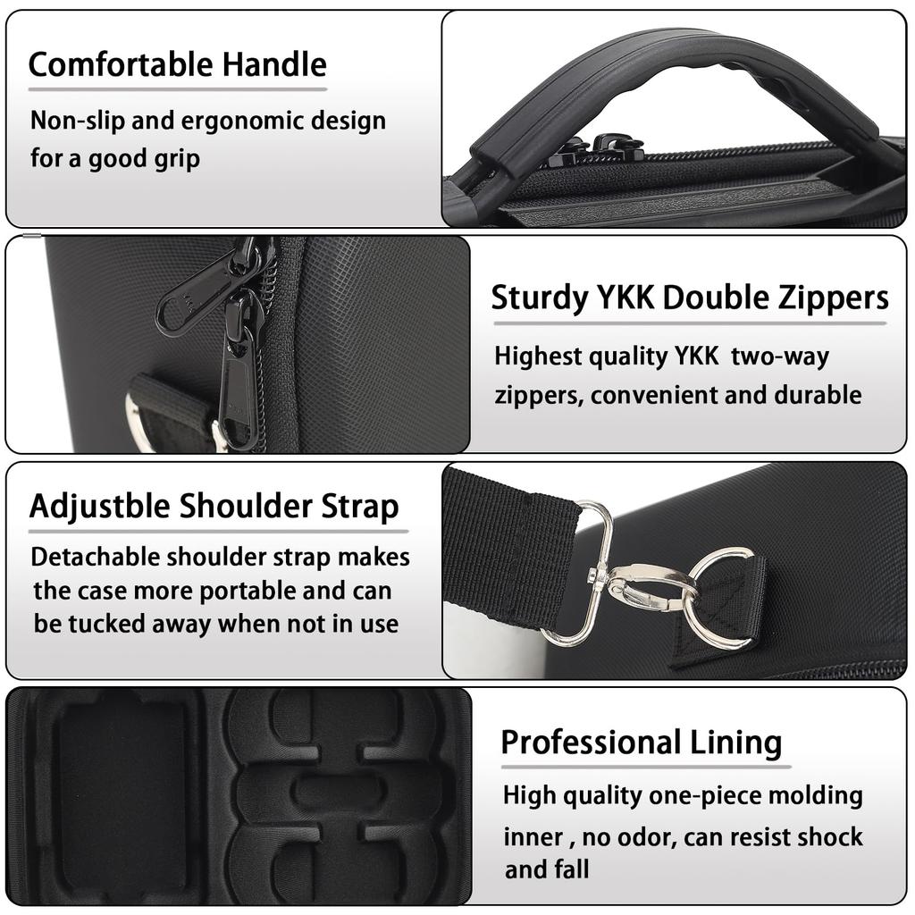Carrying Storage Case for DJI Neo Fly More Combo,Travel Portable Hard Shoulder Bag for DJI NEO Drone, Batteries, Charging