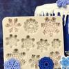 Creative Handmade Molds Christmas DIY Bake Snowflake Mold Cookie Cake Silicone Bakeware Tools Cake Decoration Accessories