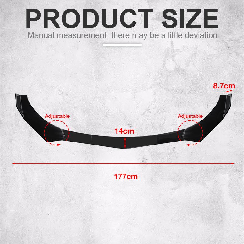 5pcs Upgraded Front Bumper Shovel with Stepped Design High-Quality ABS Material Car Accsesories Accessory