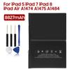 Перезаряжаемая литиевая батарея для iPad 5 iPad 7 iPad 8 iPad Air A1474 A1475 A1484 Аккумулятор для планшета 8827 мАч
