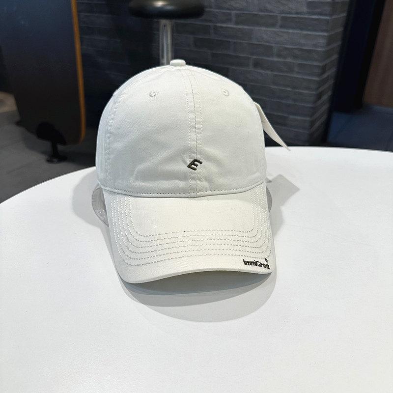 Fashion Hat Baseball Cap Female Simple Small E Letter Youth Korean Version Versatile Baseball Cap Street Travel Youth Couple Bent Hat