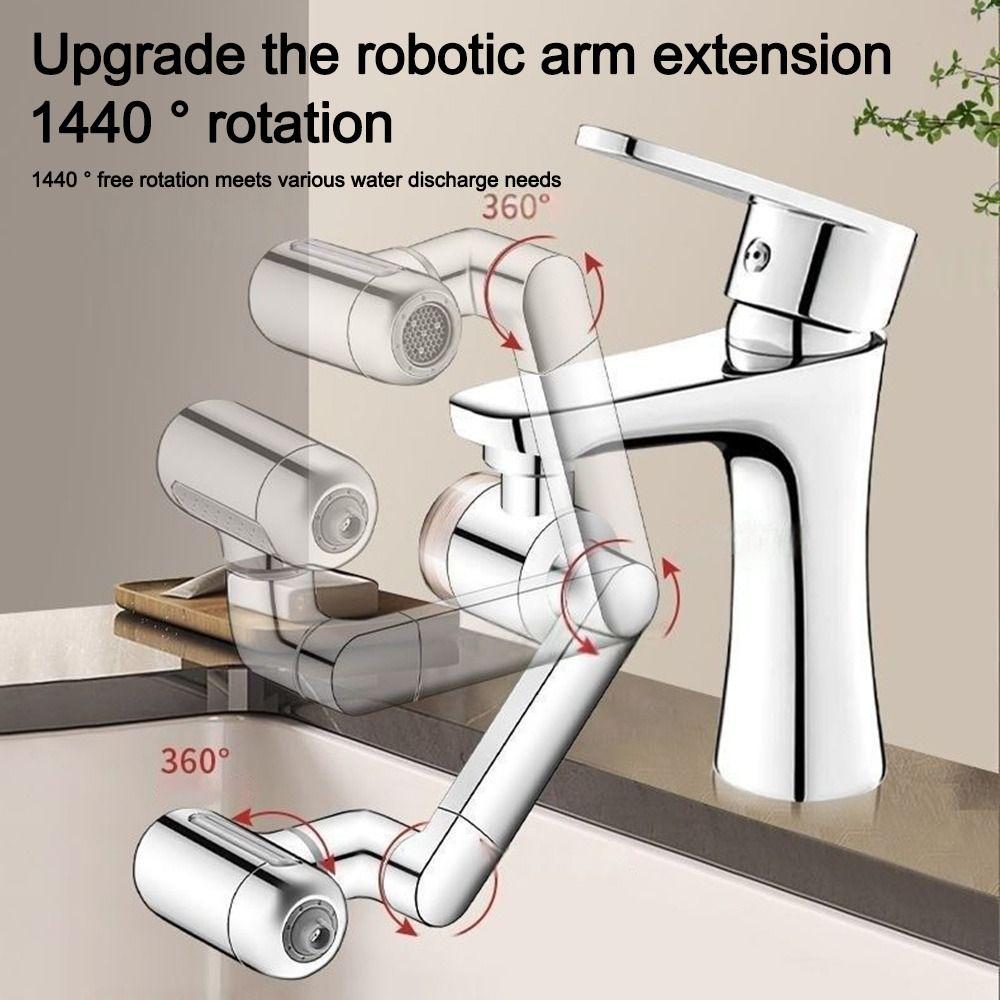 4 Modes Kitchen Faucet 1440° Rotate Faucet Extender Universal Rotatable Faucet Sprayer Kitchen
