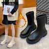 Ботинки «челси», женские осенне-зимние ботинки в британском стиле, корейские зимние ботинки, бархатные теплые зимние ботинки, непромокаемая обувь