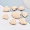 15pcs Heart Shape Natural Wood 20mm 25mm 30mm 40mm Loose Beads for DIY Crafts Woodcraft Jewelry Bracelet Making Accessories
