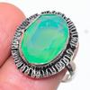 Fire Opal Handmade 925 Sterling Silver Jewelry Ring Size 7 A8h17