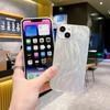Противоударный чехол из перьевой пряжи для iPhone 16 Pro Max/7 Plus/14 в лазерном серебристом цвете