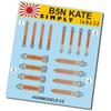 HGW Models 1/48 Nakajima B5N Kate Seatbelt 3D Decal Model Kit Accessory HGW148432