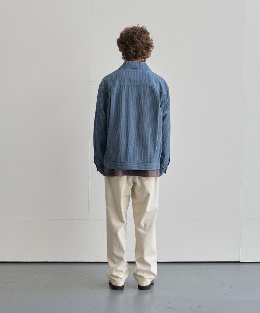 Horlisun Liverty Denim Check Jacket Navy